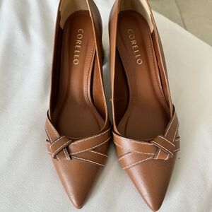 New Corello - Leather Scarpin - chic block heels
